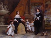 Gonzales Coques The Family of Jan Baptista Anthonie oil painting